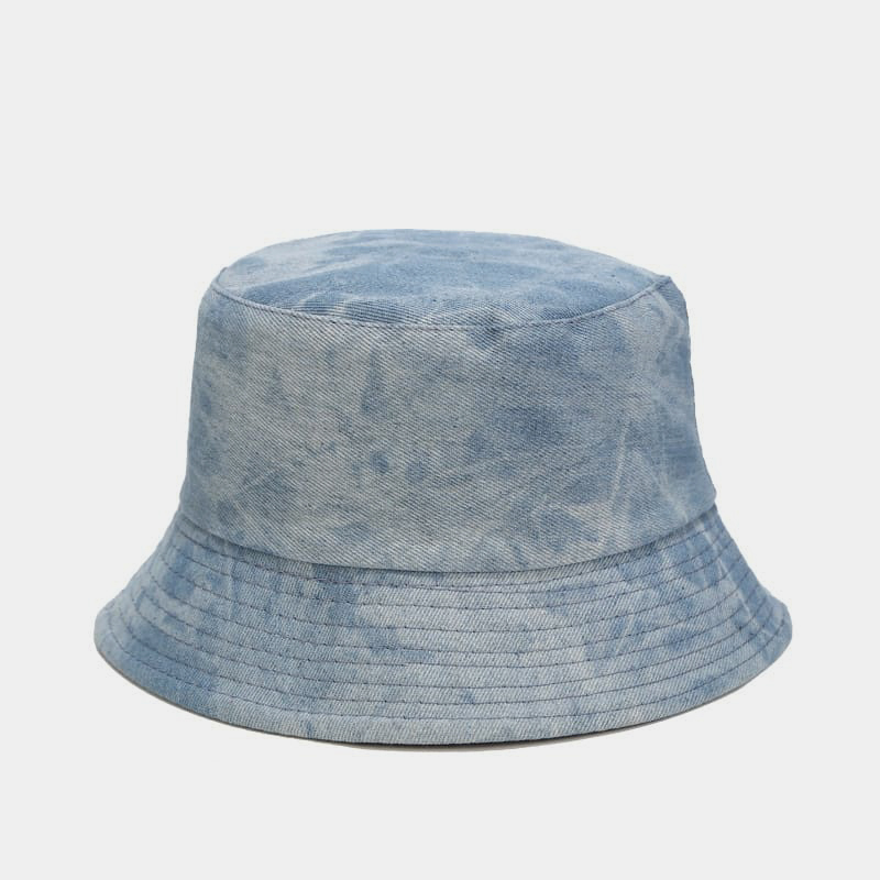BK00069 Cappello da pescatore da donna in denim tie-dye
