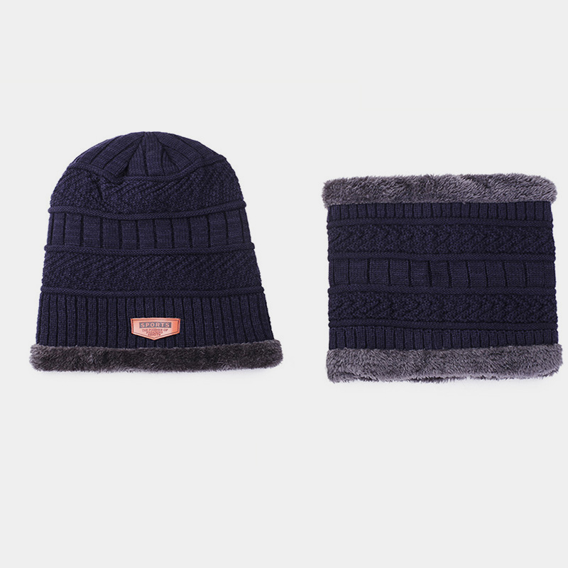 H00015 Cappello lavorato a maglia in pile stile genitore-figlio