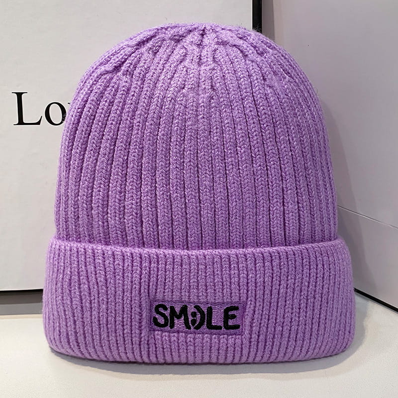 H00019 Protezione per le orecchie invernale per cappello lavorato a maglia ricamato per adulti