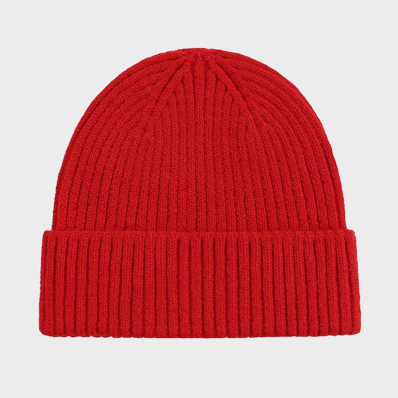 H00079 Cappello lavorato a maglia per adulti colorato di base tinta unita