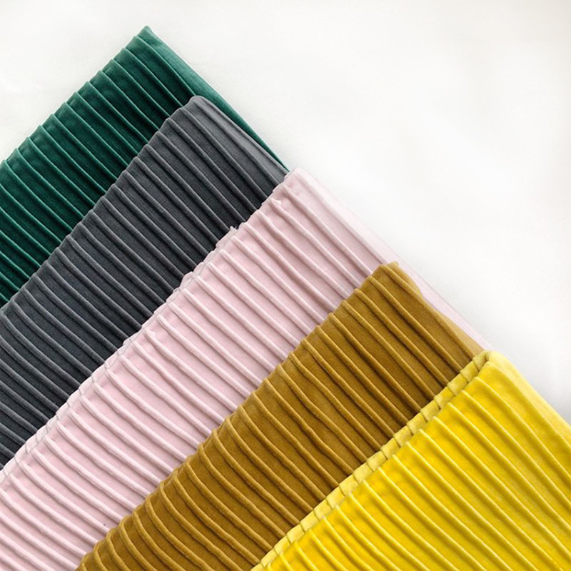 SM-B0019 Tessuto per divani in velluto olandese goffrato a strisce tridimensionali