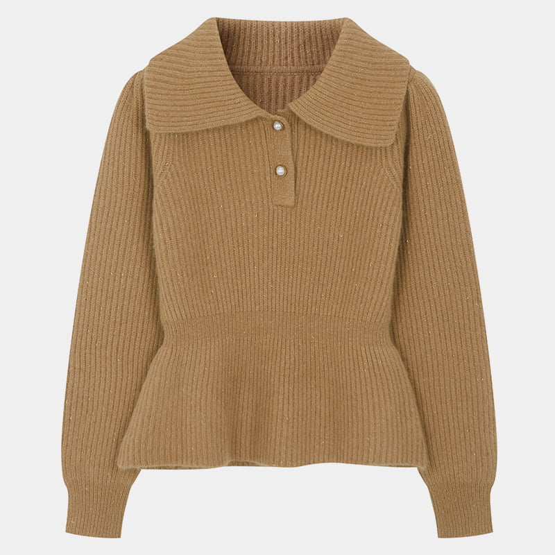ML2215 Maglione lavorato a maglia da donna sottile con vita francese
