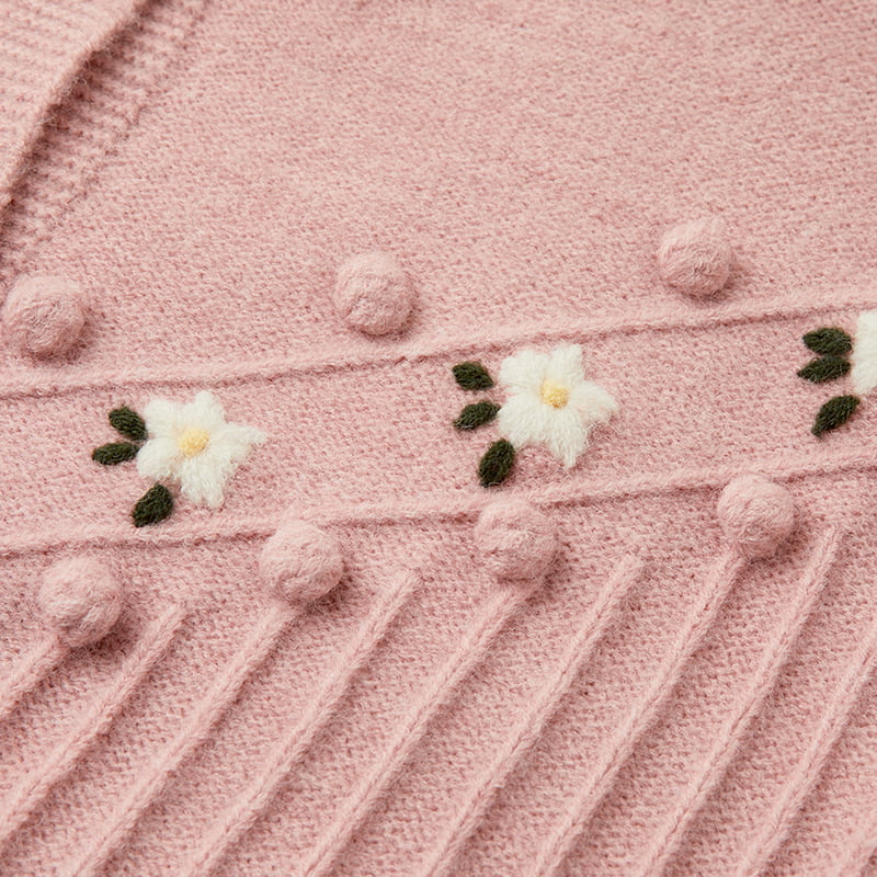 ML2211 Simpatico maglione cardigan lavorato a maglia con maniche a sbuffo e girocollo ML2211 Simpatico maglione cardigan lavorato a maglia con maniche a sbuffo e girocollo