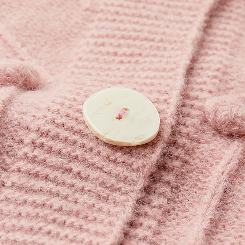 ML2211 Simpatico maglione cardigan lavorato a maglia con maniche a sbuffo e girocollo ML2211 Simpatico maglione cardigan lavorato a maglia con maniche a sbuffo e girocollo