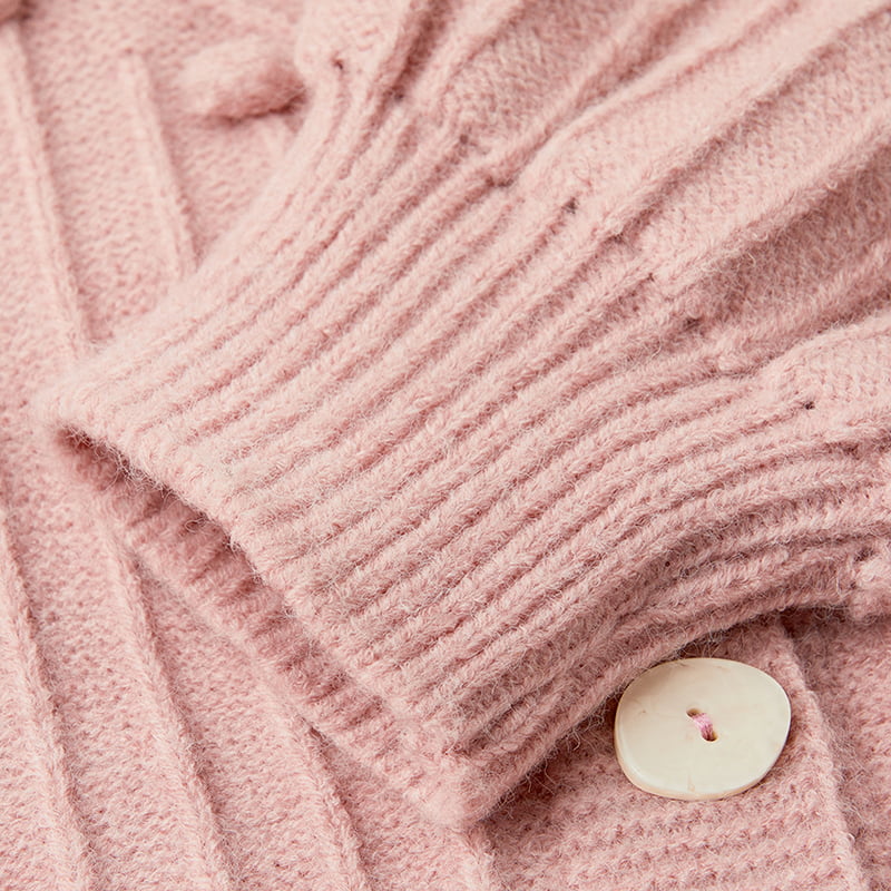 ML2211 Simpatico maglione cardigan lavorato a maglia con maniche a sbuffo e girocollo ML2211 Simpatico maglione cardigan lavorato a maglia con maniche a sbuffo e girocollo